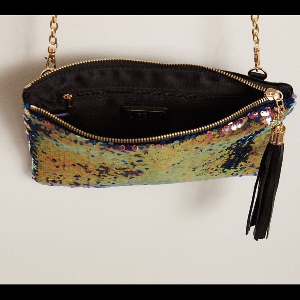 Sequin clutch, drop small purse